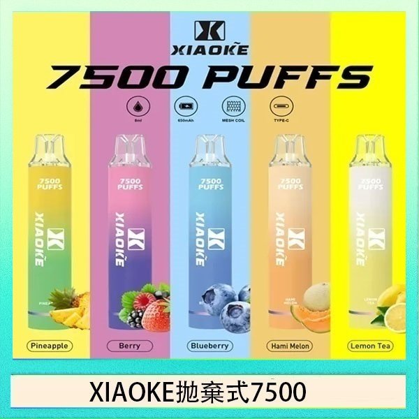XIAOKE拋棄式7500 LANA Bar拋棄式一次性電子煙BC6000口Puffs